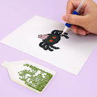 Close-up of drills being placed on a Spooky Halloween Icons mini diamond painting design