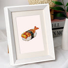 Completed Sushi Favourites mini diamond painting shown as framed decor