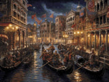 Venetian Carnival artwork shown as a completed diamond painting preview