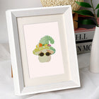 Whimsical Mushrooms mini diamond painting design displayed in a decorative room setting