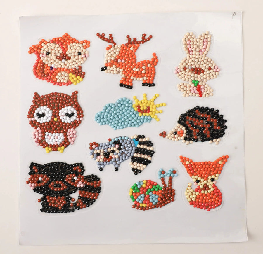 Animal Kit Sticker Woodland Animals - Diamond Painting Sticker Kit – Painting Diamonds