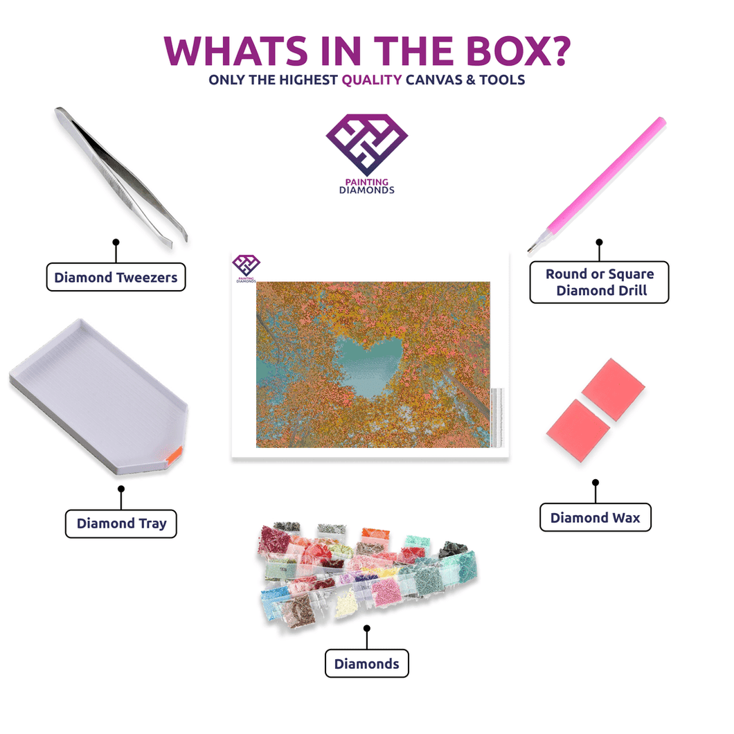 Autumn Love Canopy - 5D Diamond Painting Kit