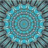 Aqua Kaleidoscope Dream - 5D Diamond Painting Kit