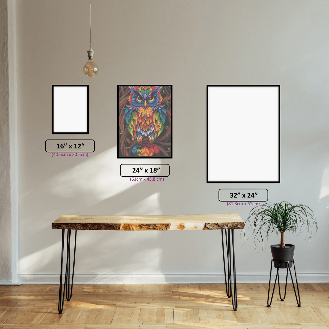 Colourful Owl - 5D Diamond Painting kit