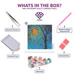 Fairy Lights - 5D Australian diamond painting kit contents shown together