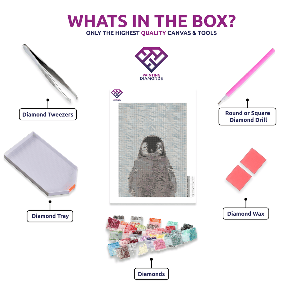 Penguin - 5D Diamond Painting Kit