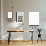 Raccoon diamond painting displayed in a room setting