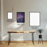 The Aurora Part 2 diamond painting displayed in a room setting