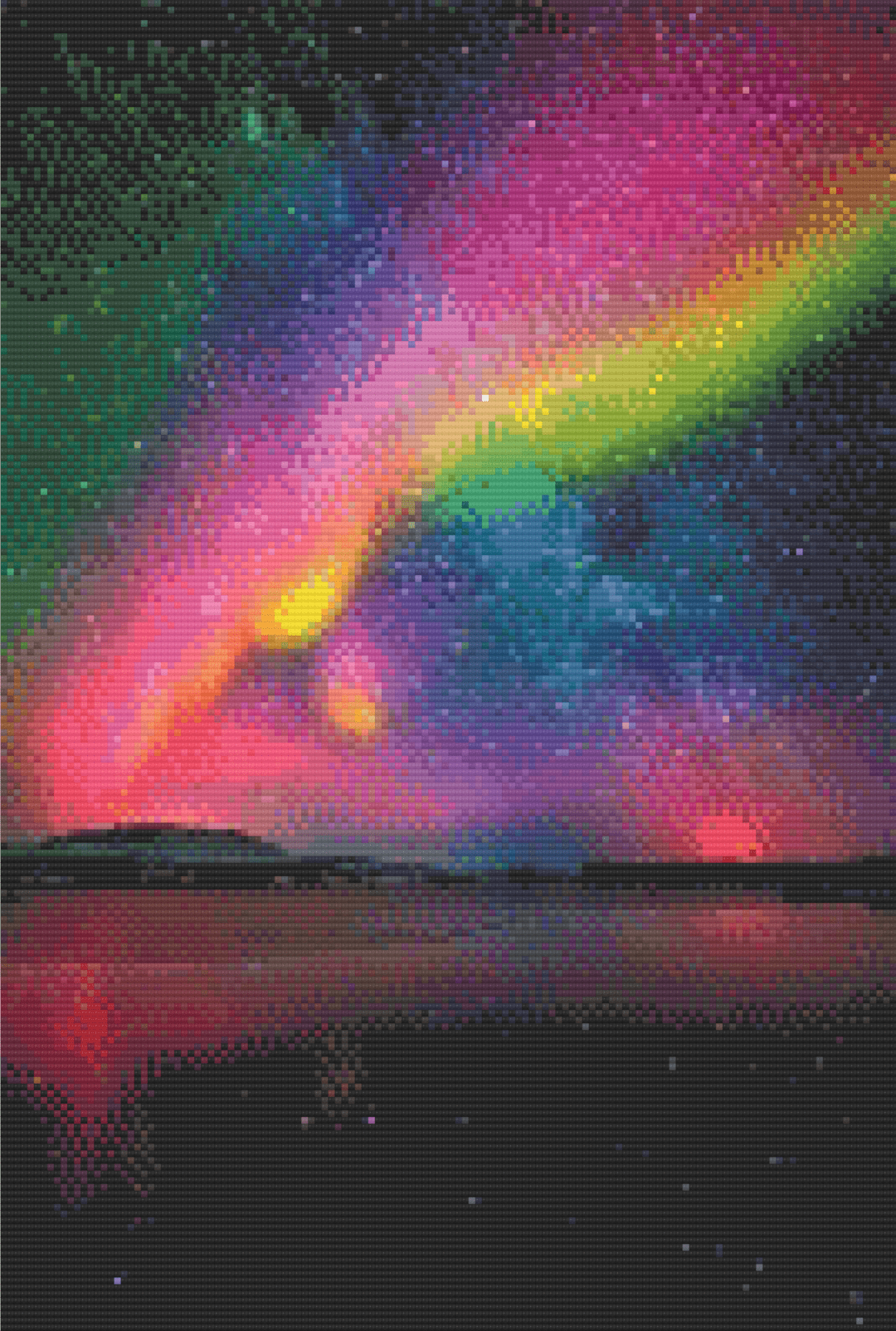The Aurora Part 3 artwork shown as a completed diamond painting preview