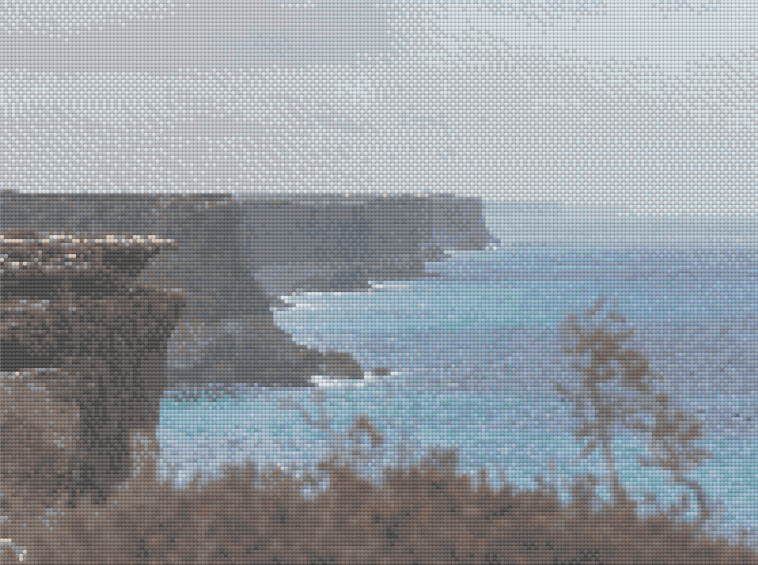 The Bight artwork shown as a completed diamond painting preview