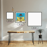 Tiger - Beginner set diamond painting displayed in a room setting