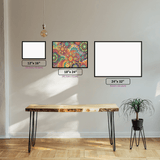 Twisted Colour diamond painting displayed in a room setting